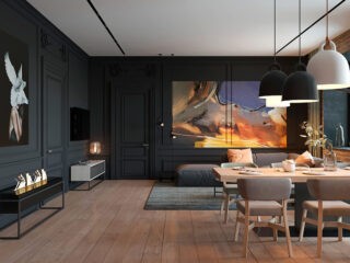 An Eclectic Minimalist Apartment