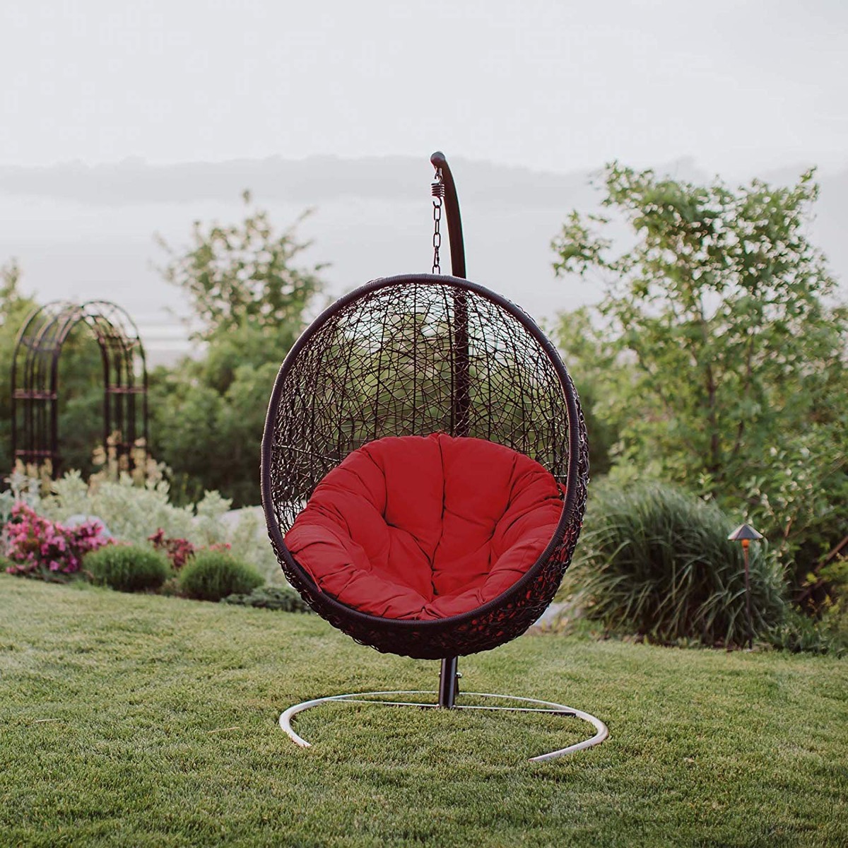 Egg Chair Swing Hammock Cushion Hanging Basket Cradle Rocking Chair Cushion  Garden Outdoor Indoor Home Decor