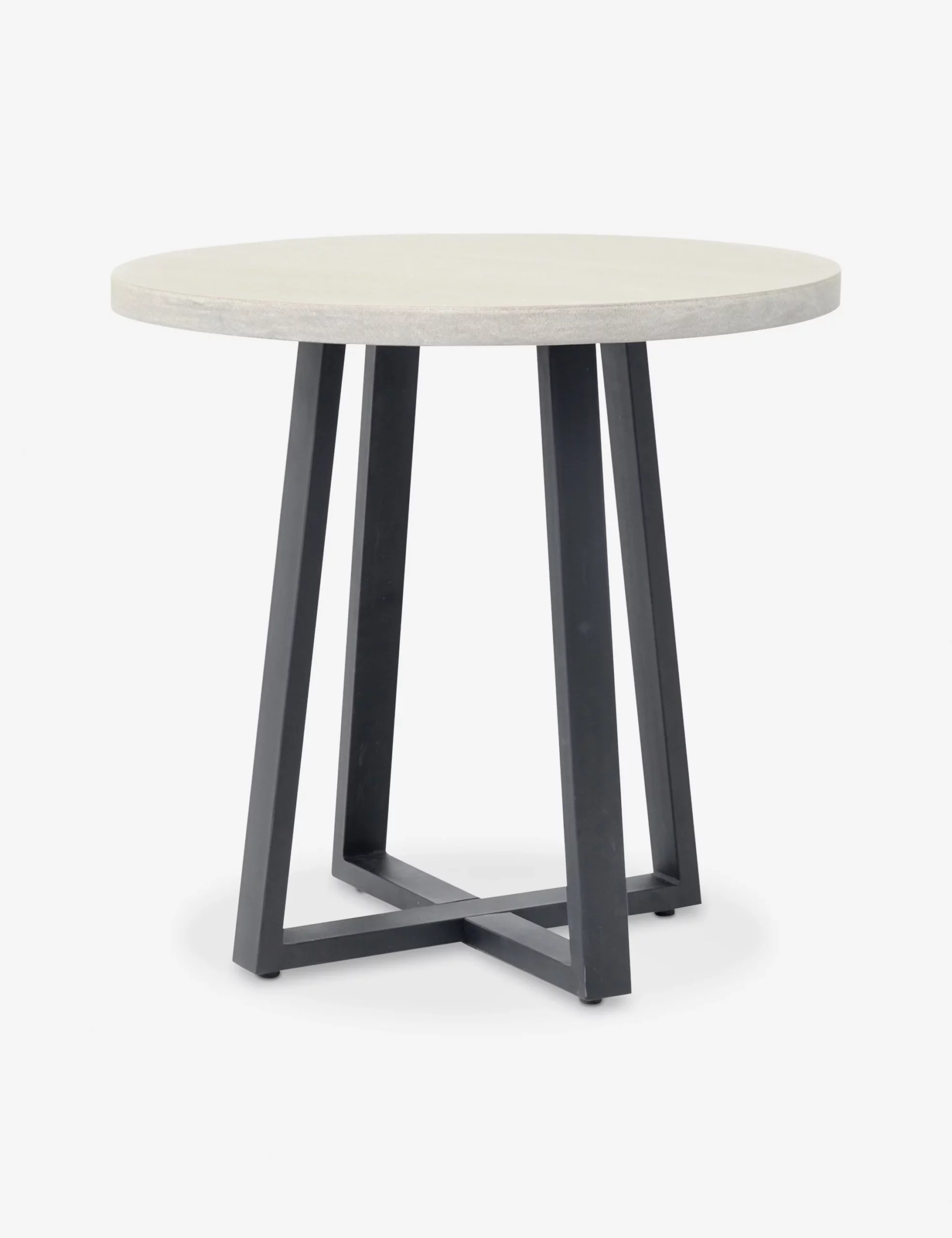 Lava stone round dining table