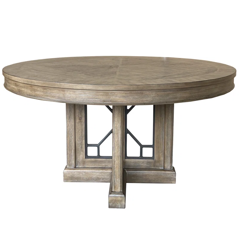 Wood round dinning table