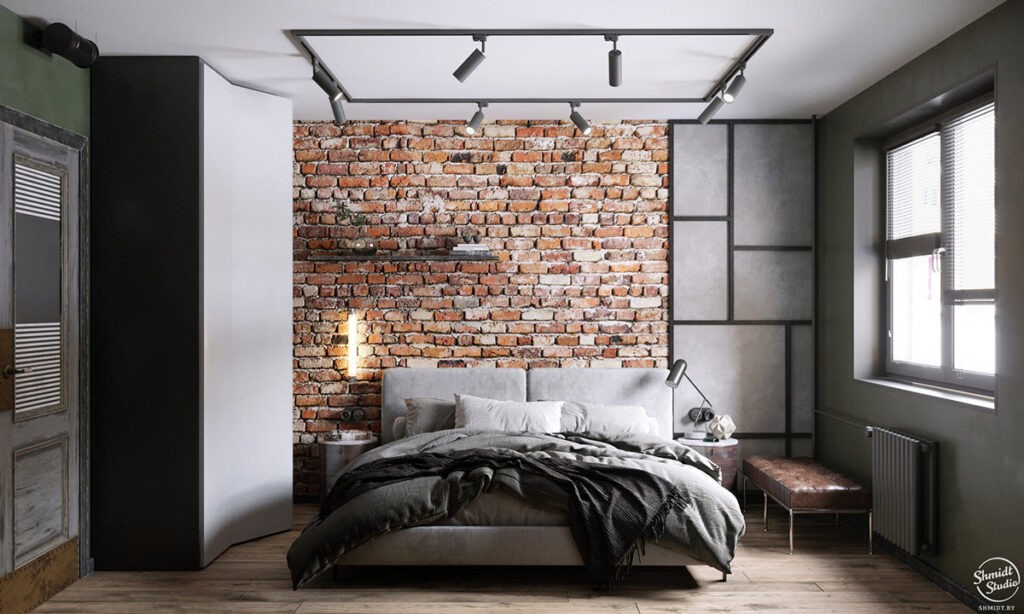 exposed brick feature wall | Interior Design Ideas