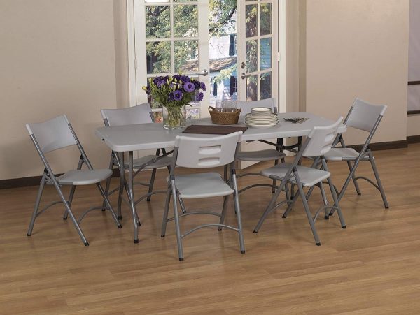 Resin Outdoor Folding Dining Table Grey Plastic With Matching Foldable Chairs Cheap Weatherproof 600x451 