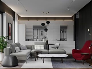 3 Red And Grey Modern Home Interiors In The Lap Of Luxury