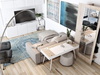 Modest Size Apartments That Make The Most Of White