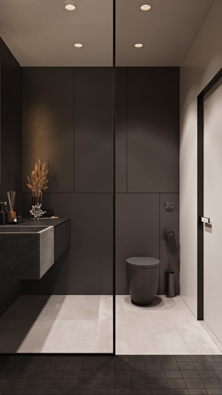 grey toilet | Interior Design Ideas