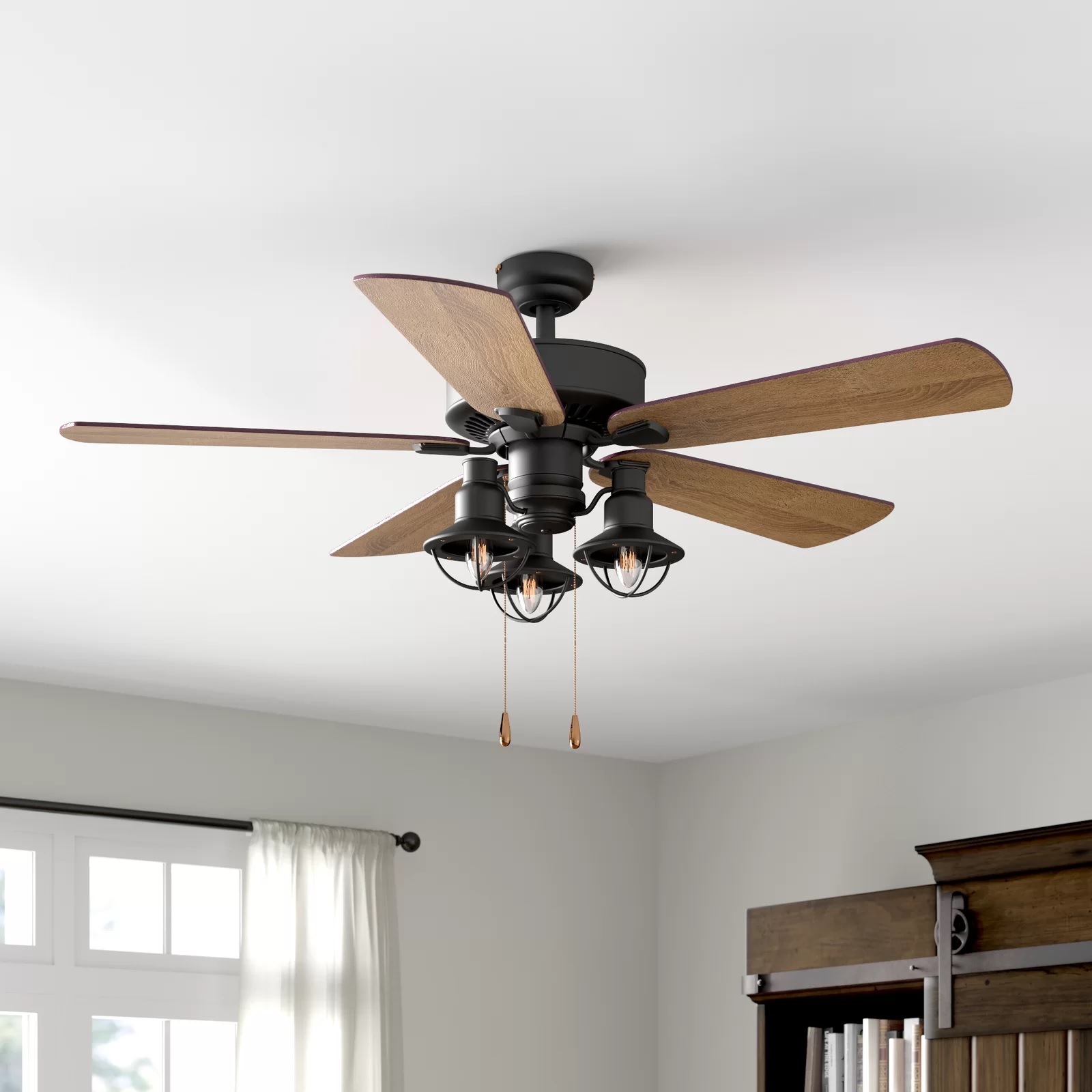 Farmhouse ceiling fan with lights