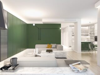 Exploring Green Accent Interiors