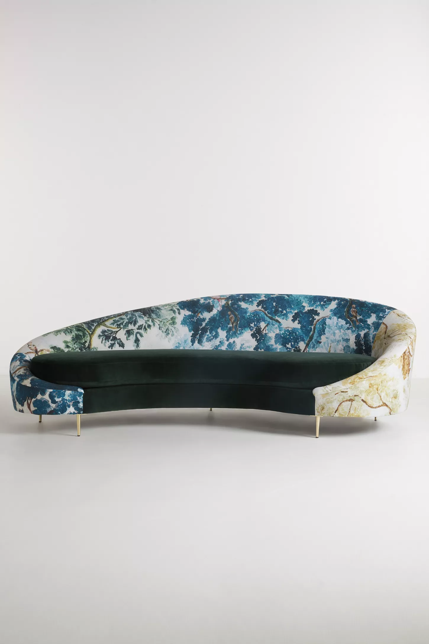 Forest themed curved sofa