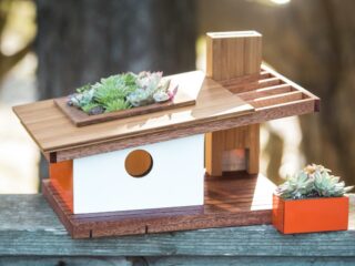 Architecturally Inspired Mid Century Modern Style Bird Houses