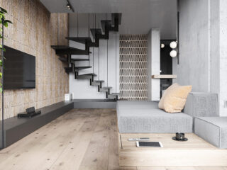 Harmonised Grey And Beige Decor