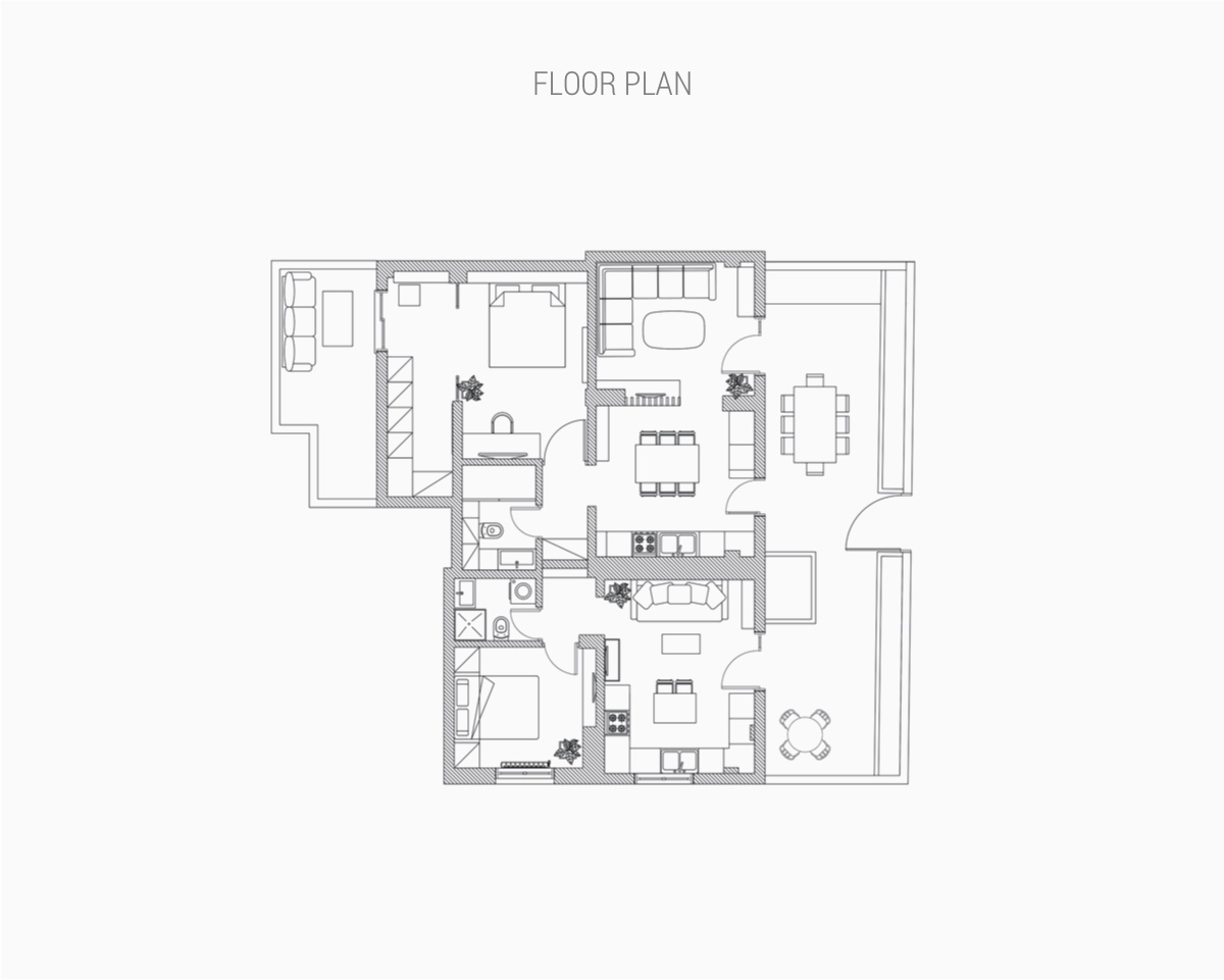 65 square meter apartment floor plan Interior Design Ideas