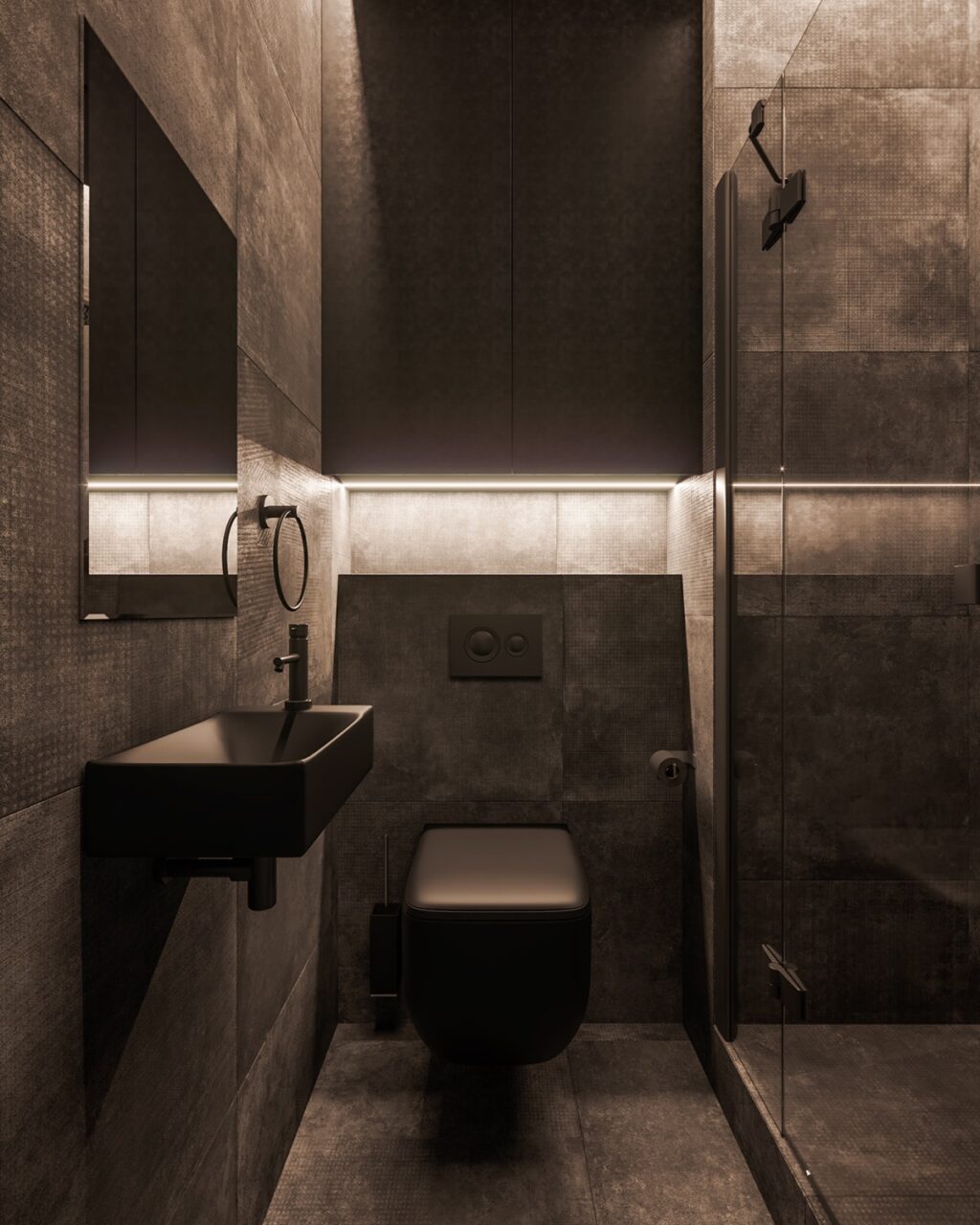 black toilet | Interior Design Ideas