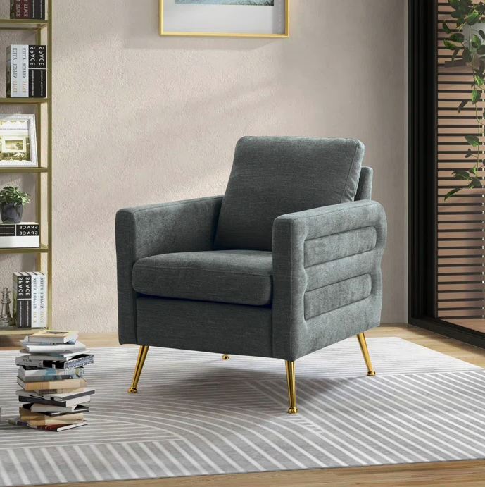 Modern Gray Armchair Interior Design Ideas   Modern Gray Armchair 