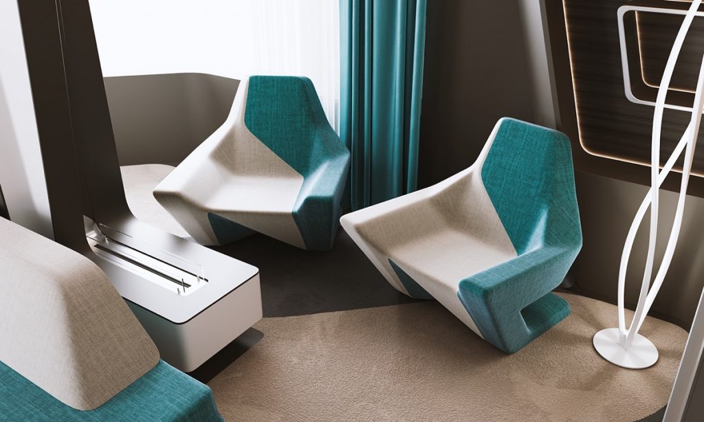 teal lounge chairs | Interior Design Ideas