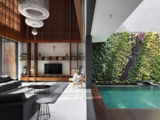 Serene Timber Screen House in Jakarta