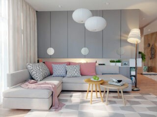 Cosy Family Home With Soft Grey & Sugar Pink Accent Decor