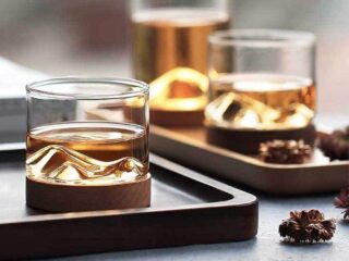 Product Of The Week: Mountain Shaped Glass & Coaster Set