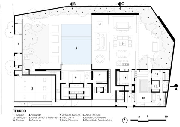 floor plan with terrace | Interior Design Ideas