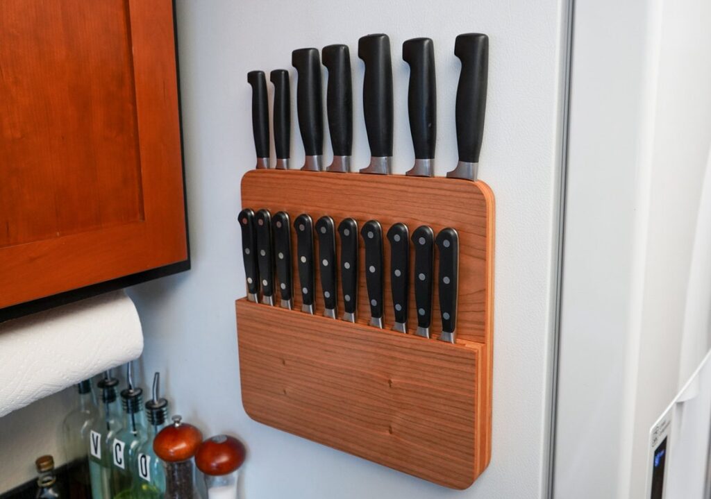 magnetic knife holder for fridge durable spacious high-end handmade ...