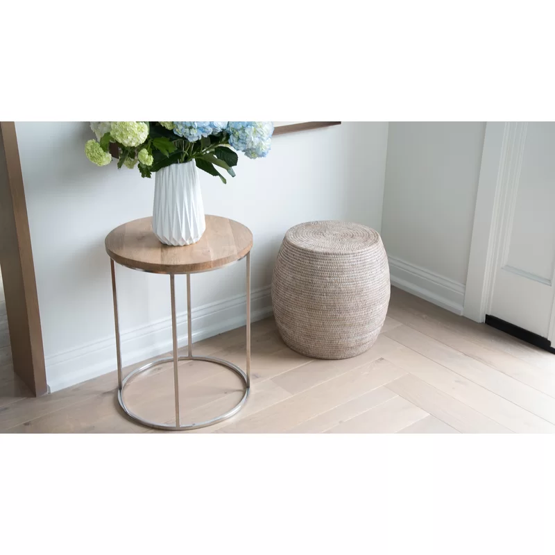 Rattan entryway stool