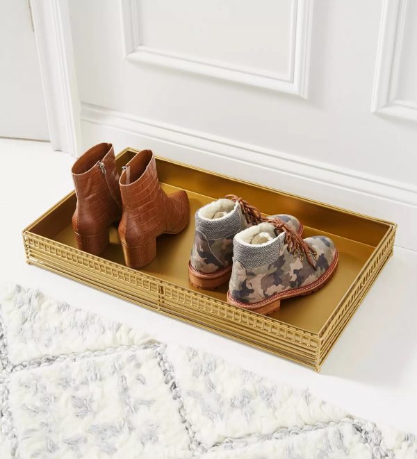 https://www.home-designing.com/wp-content/uploads/2022/03/stylish-golden-shoe-rack-organizer-tray-for-entryway-neat-and-tidy-entryway-storage-solutions-for-footwear-unique-bedroom-dorm-room-slipper-holder-for-muddy-shoes-600x661.jpg
