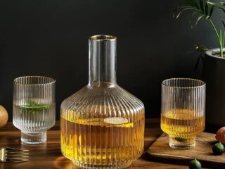 Product Of The Week: Fluted Glass Carafe And Tumblers Set