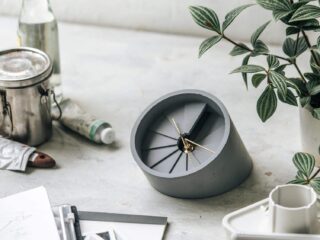 Product Of The Week: 4th Dimension Concrete Desk Clock