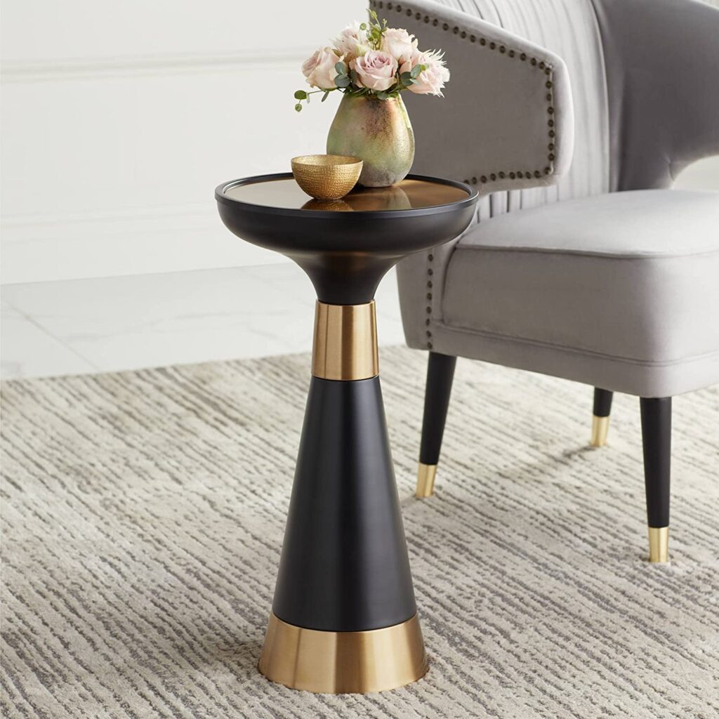 black gold side table for drinks tall cocktail tables for sale online ...