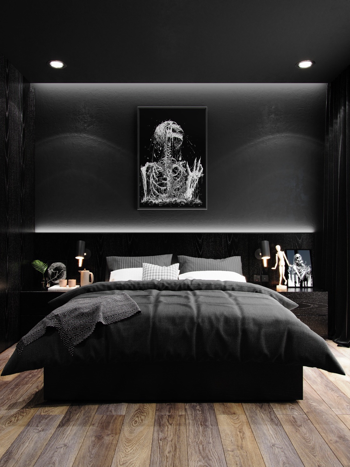 Dark Bedroom Inspiration 