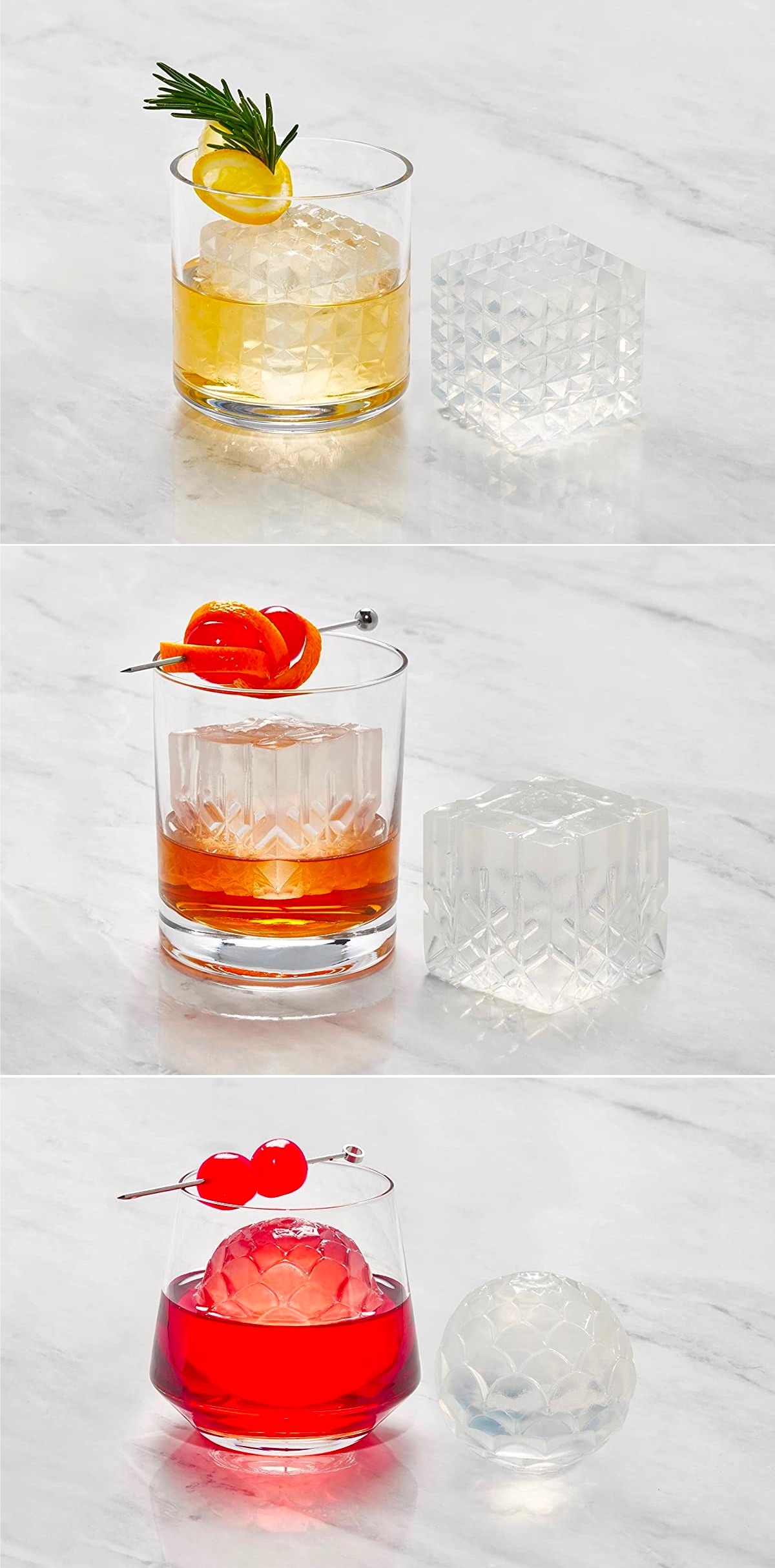 Beautiful Patterned Ice Molds