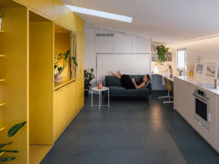 Tiny Apartment With Space-Saving Multifunctional Furniture