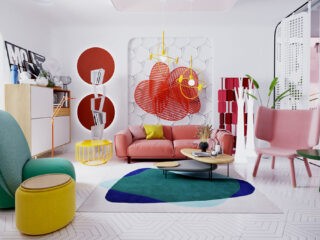 The Colorful Party Home Of A Female Vlogger