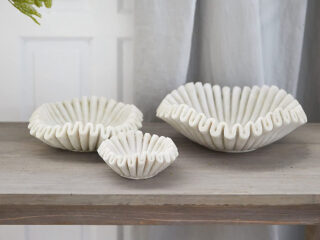 Product of the Week: Set of Ruffled Marble Bowls