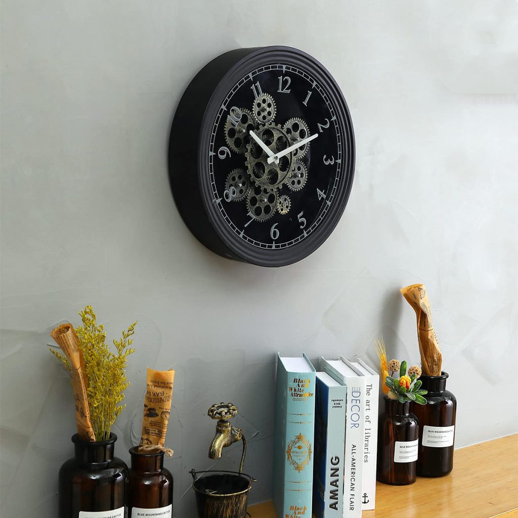 Moving Gears Wall Clock