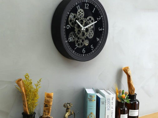 Moving Gears Wall Clock