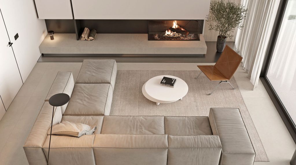 beige sectional sofa