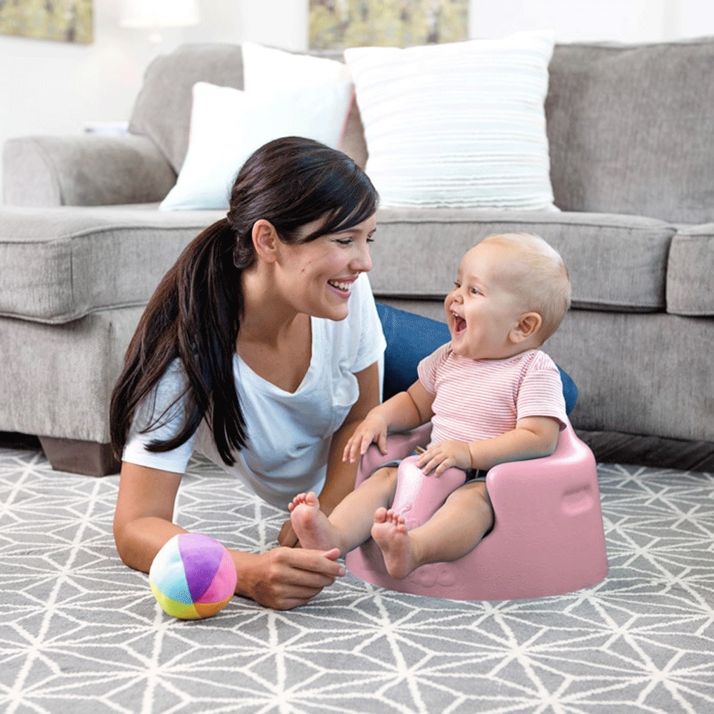 cute pink baby floor chair made from soft foam where to buy Bumbo