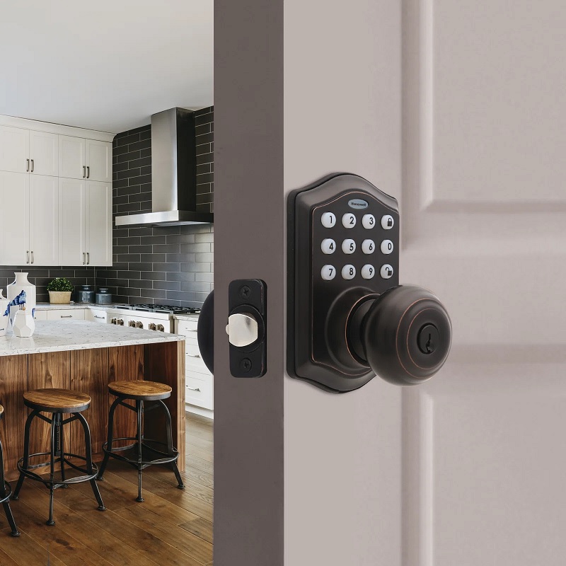 entry door knob with built in keypad classic finish doorknob with numbered key pad for keyless entry keyed knob with number pad for home entrance security inspiration