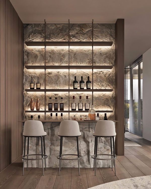 home bar lighting ideas | Interior Design Ideas
