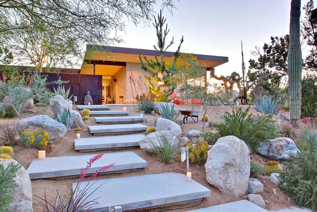 mid century modern landscaping | Interior Design Ideas