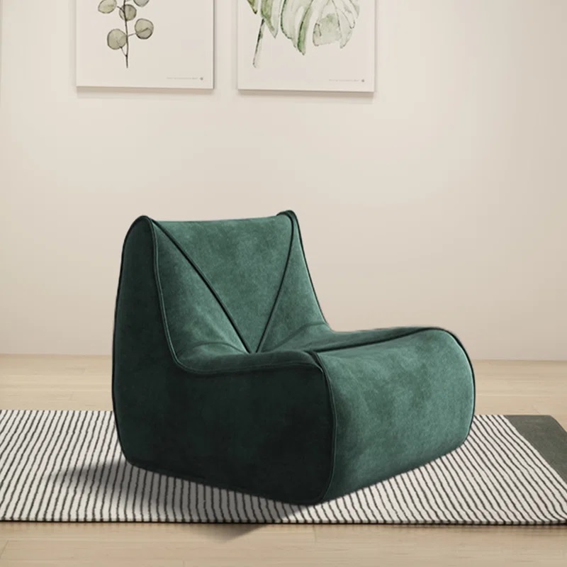 modern green floor chair with polyester upholstery and piped details deep seat comfortable oversized floor chairs for sale online high end luxury designer furniture for living