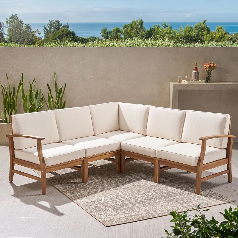 classic outdoor sofas L shaped conversation furniture for poolside deck seating inspiration armchair five seater couch for outdoor living room decor inspiration