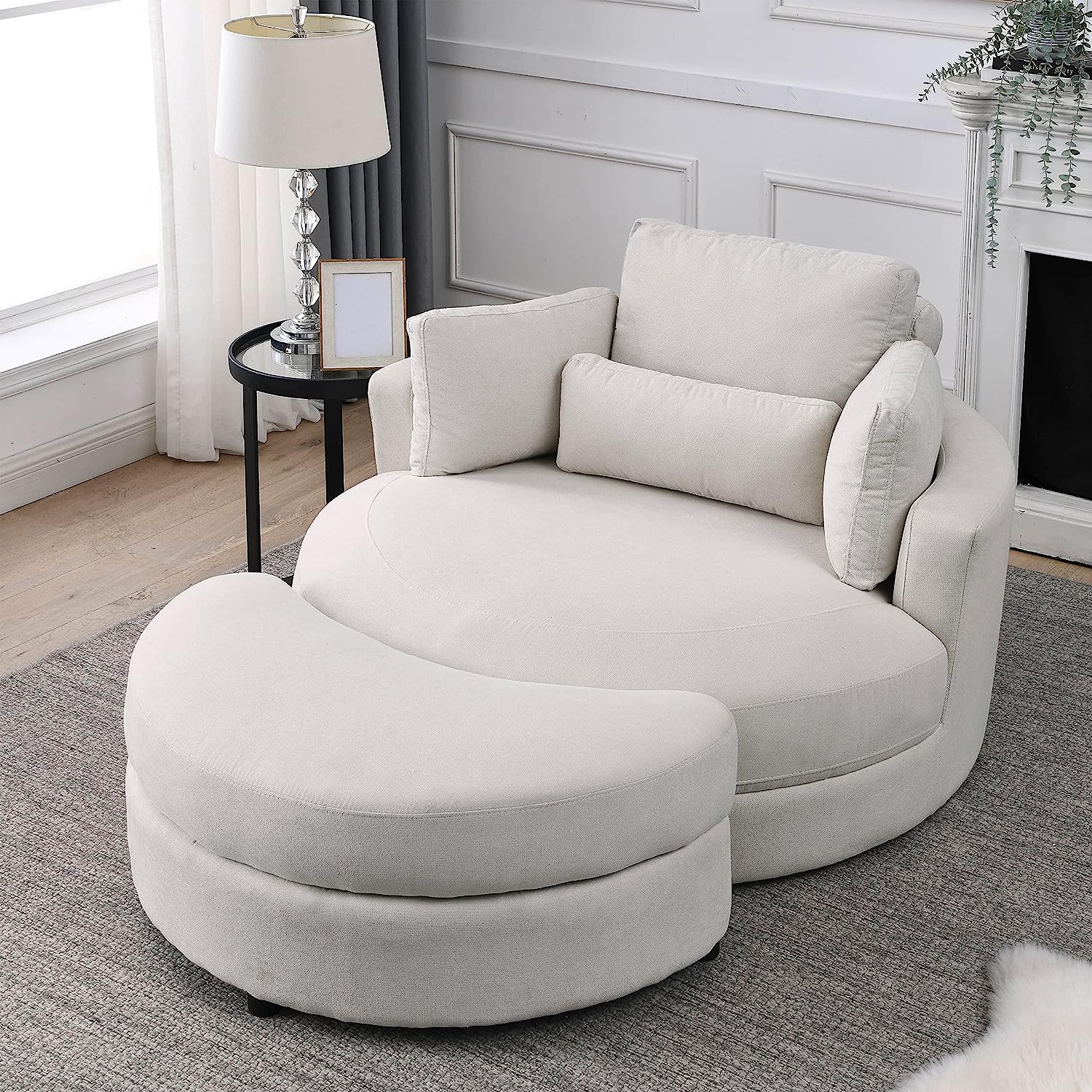 comfy oversized chair and ottoman with built in storage component unique reading chair inspiration for book nook media room home theater seating inspiration for cuddling