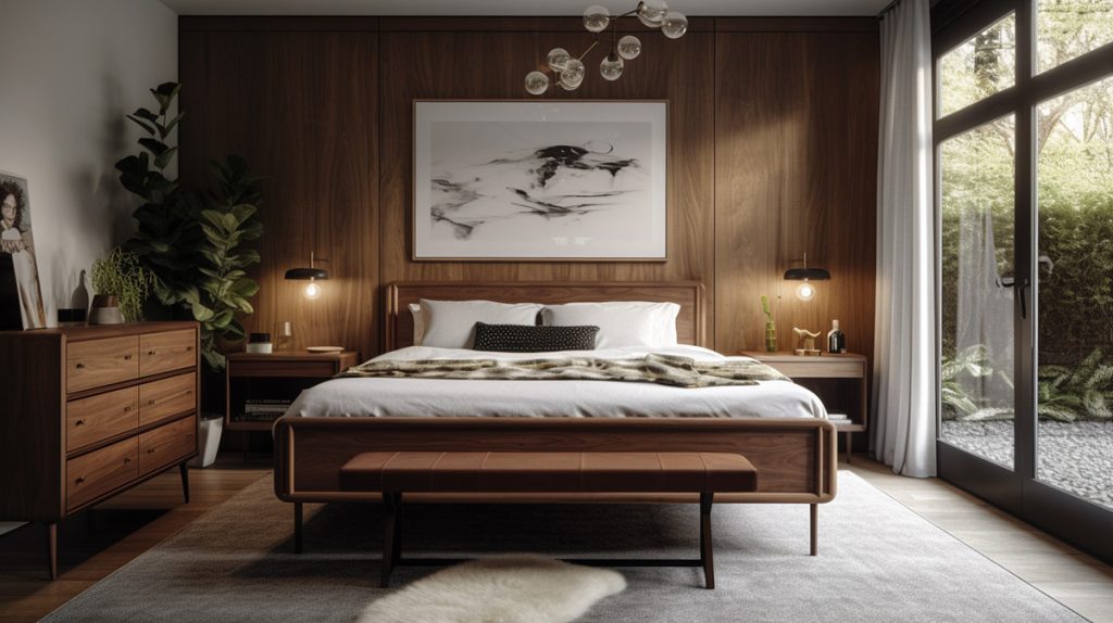 mid century modern bedroom inspiration