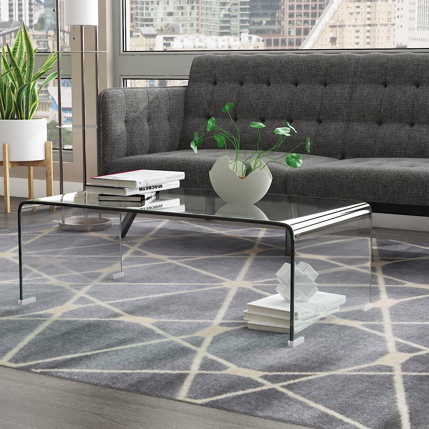 waterfall glass tables for living room genuine real glass solid tempered glass cocktail table for sale online with floor protectors minimalist contemporary glam furniture idea