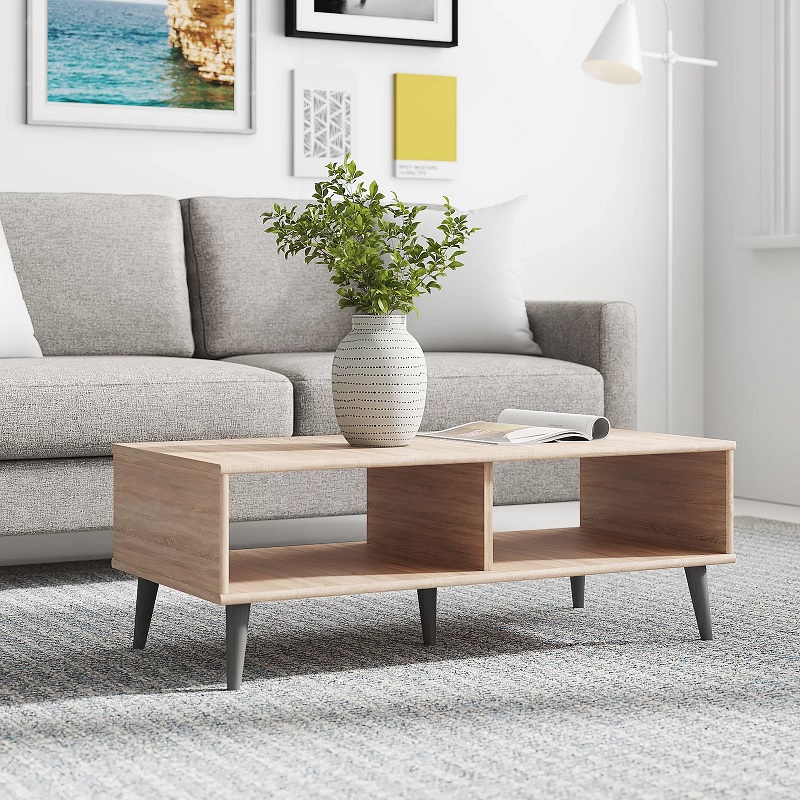 wooden storage tables for living room modern minimalist living room decor theme inspiration scandinavian cocktail table rectangular coffee table with cubbies