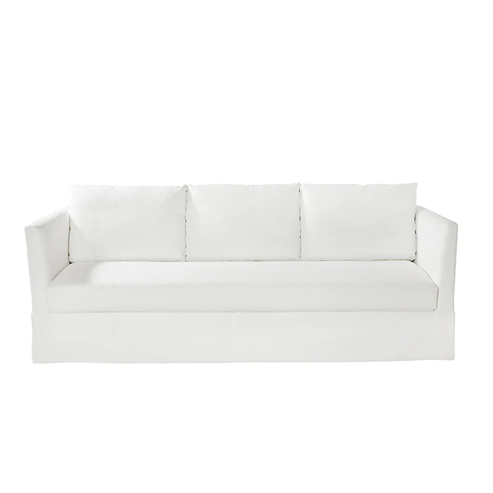 All white modern sofa