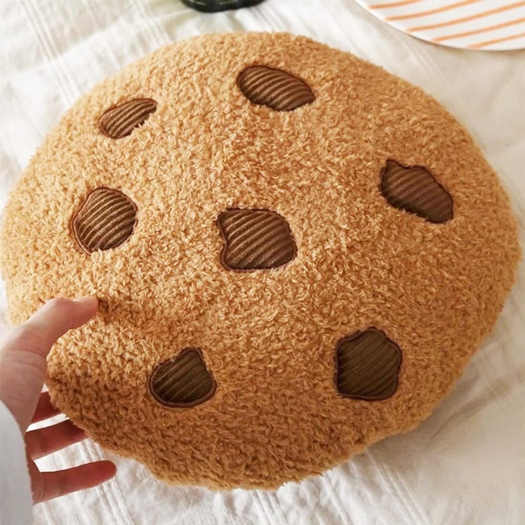 chocolate chip cookie pillow