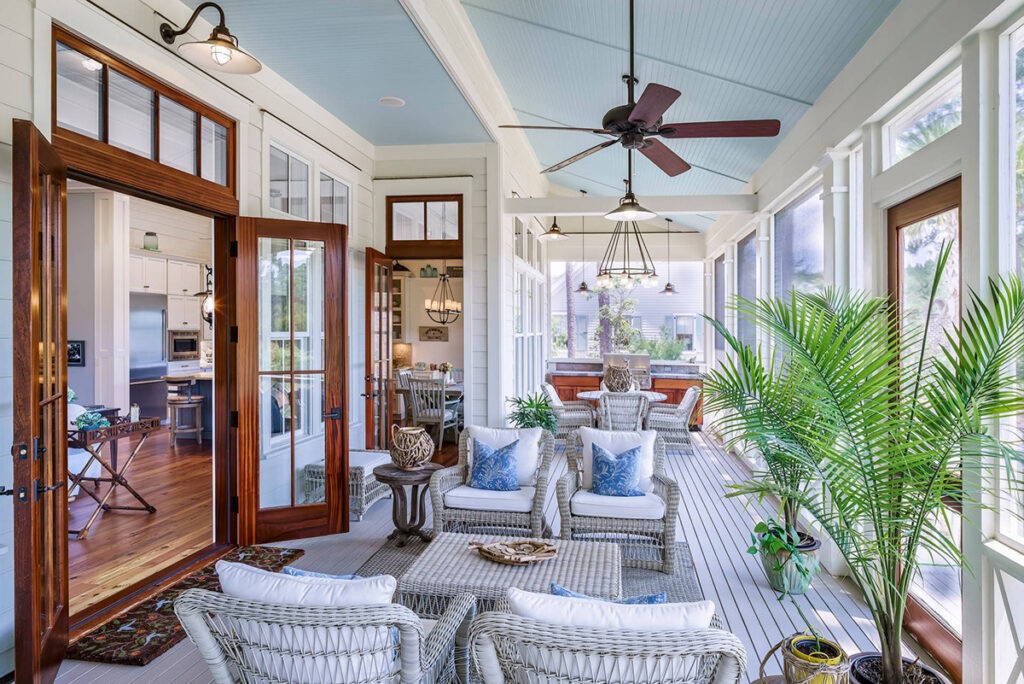 coastal front porch | Interior Design Ideas