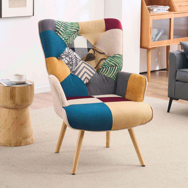 Colorful Patchwork Reading Chair